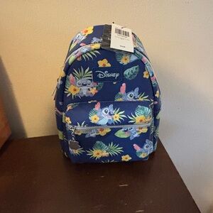Disney Blue and Yellow Floral Kids' Backpack